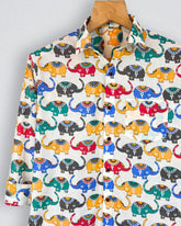 Airavata Elephants – Full Sleeve Cotton Shirt